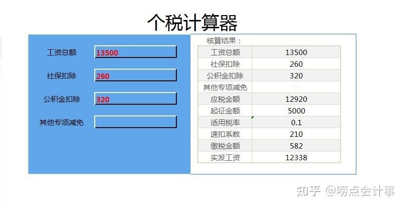 工资个税计算器 工资个税计算器2024