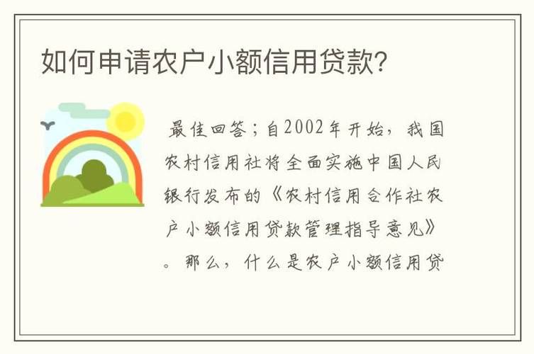 农村信用社小额贷款怎么贷 农村信用社银行小额贷款需要什么条件